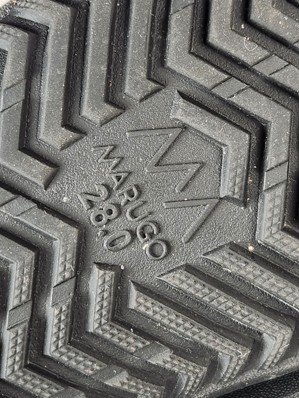 MARUGO Sports Jog Shoe 28 Black Minimalist Barefoot Split Toe Japan Sneaker - Picture 7 of 12